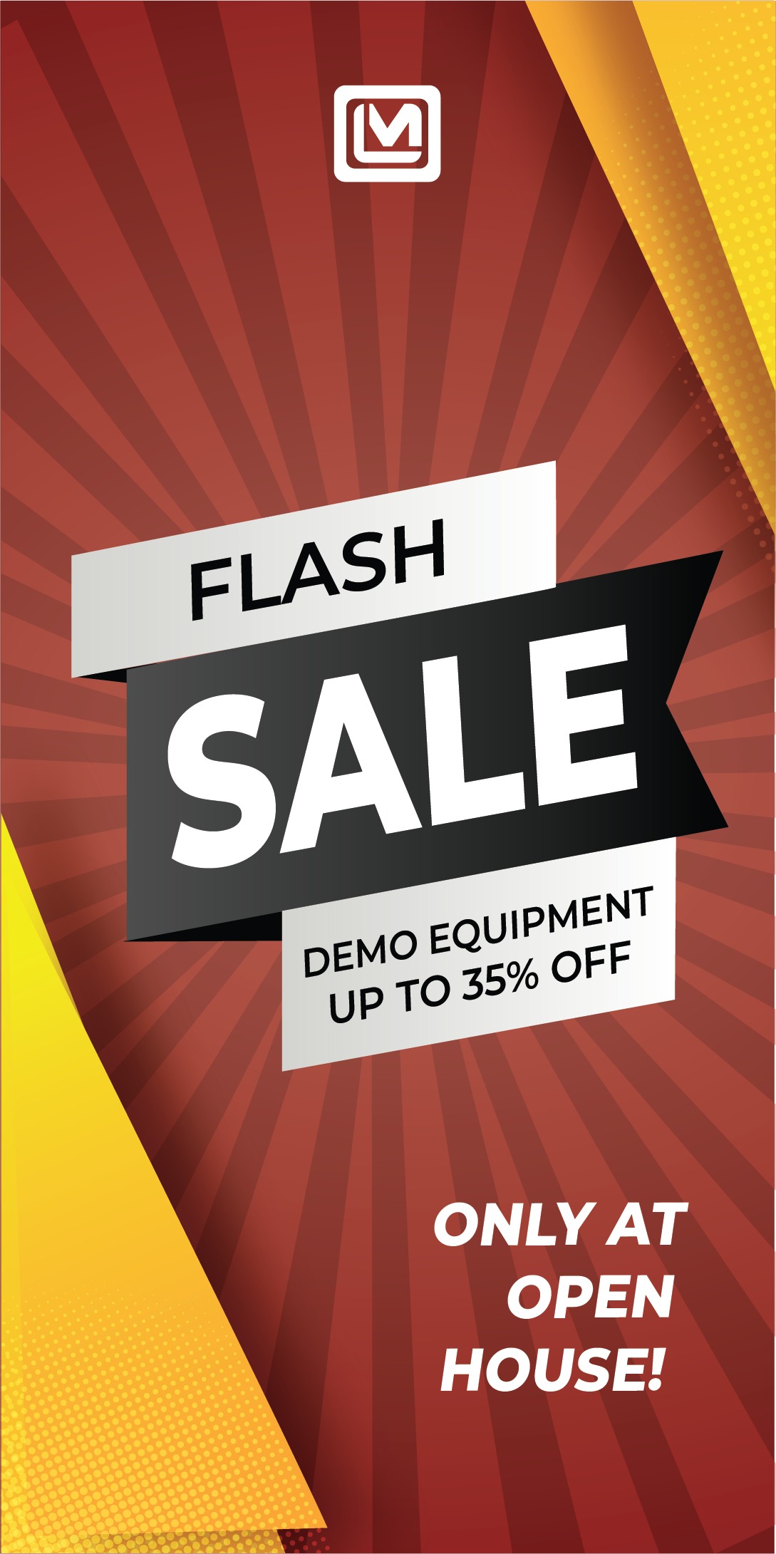 Flash sale web banner vertical