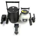 Radiological Detection System with the Base Unit and six radiation probes