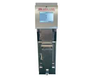 HF-2S Hand & Foot Monitor with detectors folded up